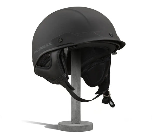 Lucid Ultra-Light Sun Shield J03 1/2 Helmet - Matte Black Harley Davidson