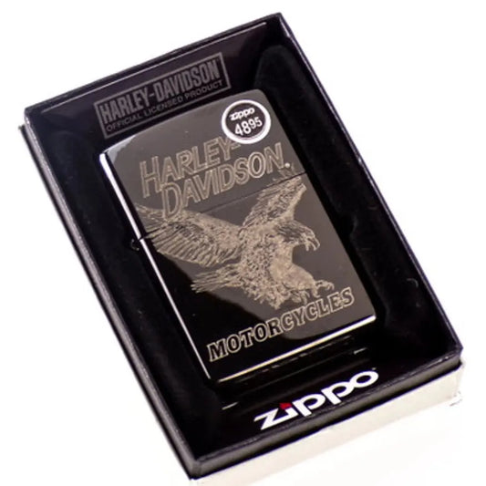 Harley Davidson Eagle Laser-Engraved Zippo Lighter Harley Davidson
